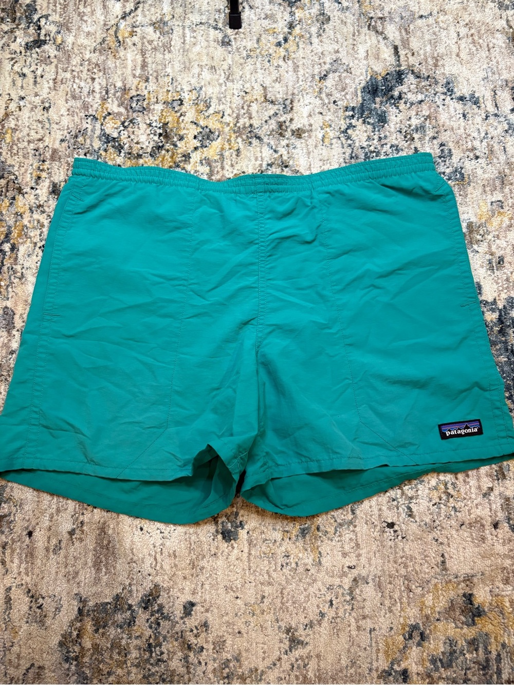 Vintage 90s Patagonia Baggies 5” Shorts Mens Small Aqua Teal Mesh Lined Y2K